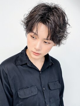 シュガー ヘアアンドネイル 仙台(SUGAR) 王道メンズショート☆無造作ツイストパーマセンターパート