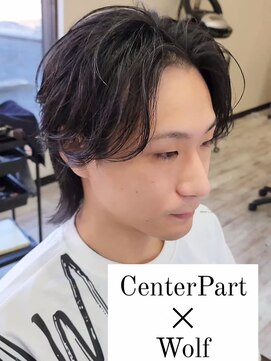 スタジオケイ 清原店(Studio K) センターパート*リバースウルフ*メンズ*眉毛*カルマパーマ