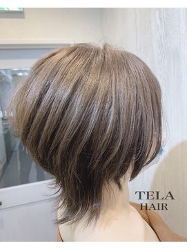 テーラヘアー 岩槻店(TELA HAIR) くびれショートウルフ×シルクアッシュ☆