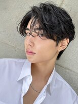 オグジュアリー 表参道(aux.)&nbsp;ツイストスパイラルパーマツーブロックマッシュメンズマッシュ