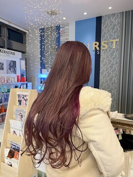 コワファースト 大分(COIFF1RST) ピンクパープルのニュアンスカラー