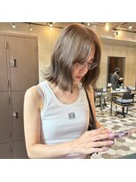 シェノン 梅田(CHAINON)&nbsp;ブリーチなし透明感カラー/ベージュカラー/オリーブベージュ