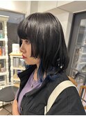 ミディアムウルフ×姫カット