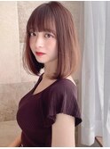 イヤリングカラー 縮毛矯正 韓国風 ダブルカラー 髪質改善5530