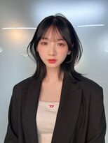 ボタン ハカタ(VOTAN hakata) 【前田七音】ブルーブラック/くびれ巻き/シースルーバング