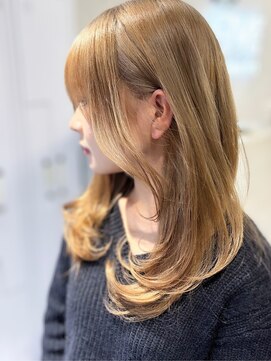 ファイブバイジエクト 堀江(FIVE by The Ect) 【ハイトーン髪質改善】くすみベージュ/マロンベージュ/透明感