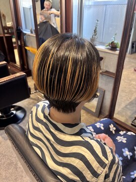 ニフティ(NIFTY) ショートボブ＋ローライト