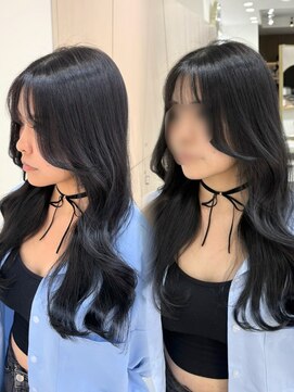 アイズ 横浜(IS) 【JUNKI指名】ブルーブラック/韓国ヘア