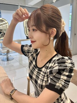 エジョン 三鷹店(Aejon) 前髪カット　シースルー