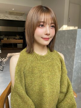 サンド 銀座(sand) 簡単可愛いぱつっとボブ