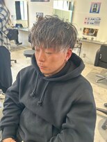 メンズサロン キング 心斎橋店(Men’s salon K!ng)&nbsp;波巻きツイストスパイラルパーマ/フェザーパーマ/眉毛/メンズ