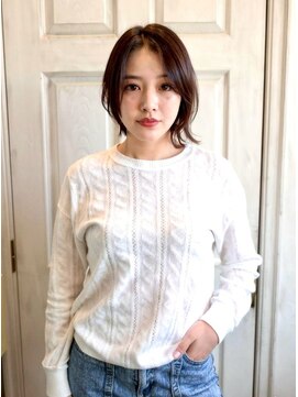 アロマ ヘアルーム 池袋店(AROMA hair room) 小顔/ココアブラウン/ボブレイヤー/うるツヤ/オフィス/抜け感