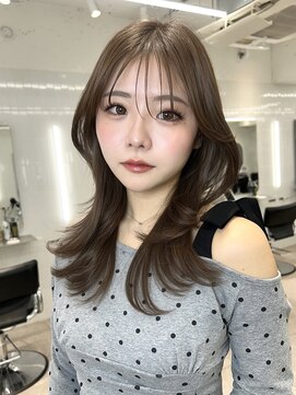 オニキス 原宿(ONYX) a51ダブルカラーブリーチカラーグレージュヘアブラウンカラー