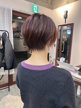ルックアット(Look at) 【Look at】レイヤーボブ似合わせカット着物ヘアダークアッシュ