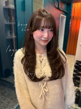 ボタン コロン 表参道 原宿(VOTAN COLON) レイヤーとヘーゼルベージュで、抜け感を♪.・"