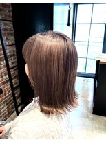 オーガニック アトリエ 大宮(organic+atelier)&nbsp;40代50代上品グレージュハイライト白髪染め×大人ボブ