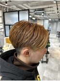 刈り上げ.刈り上げマッシュ.ブラウンカラー.