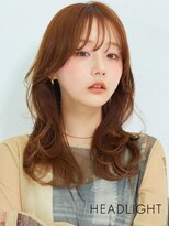ソーエン バイ ヘッドライト 姪浜店(soen by HEADLIGHT)&nbsp;くびれ顔周り韓国ミディアムレイヤーミルクブラウン小顔似合わせ