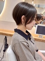 シー バイ ロンド 新宿(Sea by Lond)&nbsp;【福島】ラテブラウン耳かけくびれヘアショートボブ新宿