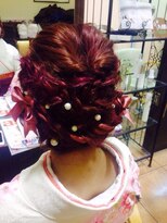 ヘアディレクション ビークス 上並榎店(HAIR DIRECTION BEECX)&nbsp;ロープ編みこみアレンジ