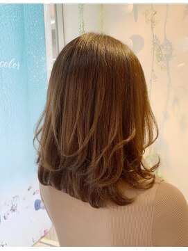 ロコヘアーバイクルル(Loco hair by couleur) ♯ミディアム♯ワンカール♯大人可愛い♯高知美容室♯カラー