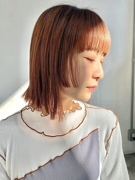 ネス(ness) 【ness】◎ボブ◎デザインカット！！ウッドオレンジカラー