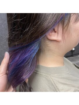 アローズ 荒尾店(arose) 【ブルー×パープル×インナーカラー】