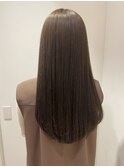 美シルエット アッシュブラウン 韓国ヘア