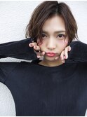 【morio札幌】大人かわいいショートボブ　毛先パーマ