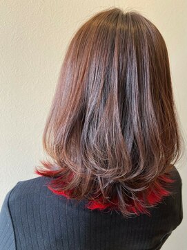 ワークス 下北沢(WORKS) 大人可愛い20代30代40代小顔ウルフレイヤーボブ丸みショートボブ