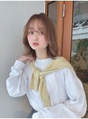 エアリーミディ×大人ベージュ