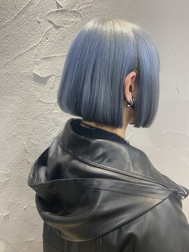 マーレ(MARLE./) スカイブルー×まるみボブ