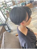 メンズライク×刈上げショートボブ