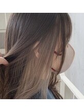 ミルクティー×イヤリングカラー