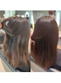 酸性ストレートでサラツヤヘアに!