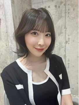 シーシンジュク 新宿南口(Sea shinjuku) アッシュカラー×大人ボブ[韓国/前髪/新宿/レイヤーカット]