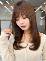 スタートウキョウ 渋谷(STAR TOKYO)&nbsp;韓国風レイヤー大人ロングストレートワンカールベージュカラー