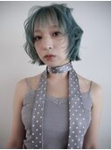 ミントグリーンボブレイヤー