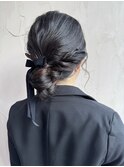 結婚式お呼ばれセット　シニヨン