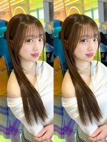 ロンドルーチェ 心斎橋(Lond luce)&nbsp;ダークアッシュ/ミディアムレイヤーカット［髪質改善/縮毛矯正］