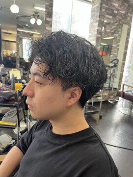 ヘアーメイク ロージー 北18条店(HAIR MAKE ROSY) 緩めツイストスパイラルパーマ波巻きパーマメンズパーマ20代30代