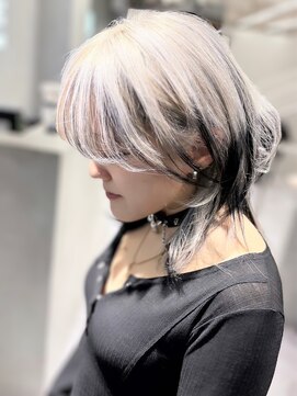 ファイブバイジエクト 堀江(FIVE by The Ect) 【似合わせデザインカラー】ホワイトブロンド/ルーツカラー