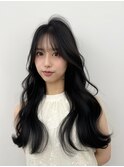 韓国ヘア 2wayバング レイヤーカット くびれヘア 顔周り