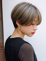 ロティー(loty)&nbsp;ひし形ショートハンサムショート オリーブベージュ 前髪カット