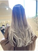 バレイヤージュ×レイヤー