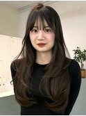 ロングレイヤー×透明感グレージュ◎ 三宮