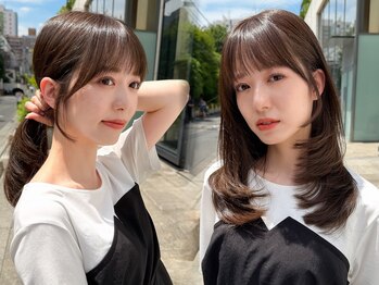 ノラ ヘアーサロン(NORA HAIR SALON)の写真/顔周りカット、前髪で可愛く印象チェンジ♪人気の《ハッシュカット/レイヤーカット》もNORAにお任せ◎