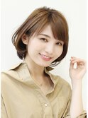 40代から 小顔ひし形ボブスタイル