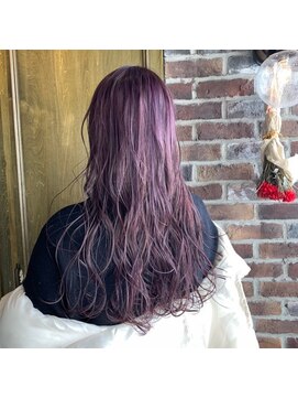 エイミー(Aimee) Aimee 町田　プラムバイオレット×フェミニンロング