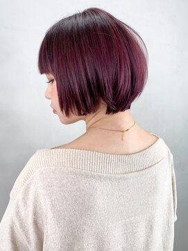 アルバム 銀座(ALBUM GINZA) ラベンダーショート_ウェーブパーマフォギーベージュ_ba291492